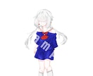 可愛い絵柄のキャラクター全身デザイン承ります Vtuber/TRPG等の立ち絵制作/無料修正無制限！ イメージ5