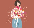 シンプルな暖かい手書きイラストでアイコン描きます おしゃれなカラーセレクトでもっと自分を好きになるアイコンを☆ イメージ5