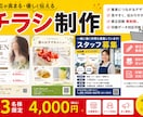 集客につながるチラシ・フライヤーを作成します 求人募集・美容室・飲食店・イベント告知対応 イメージ1