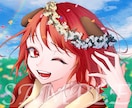 アイコン◎あなただけのオリキャライラストを描きます ヘッダーにも◎SNSで使える！キャラデザイン込み+背景込み❀ イメージ9