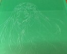 プレゼントやインテリアとしても使えます ガラス彫刻を手彫りにて作成してます イメージ2
