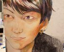 色鉛筆水彩の似顔絵を作者が本業休みの日だけ描きます 作者が仕事休みの日に依頼募集してます。 イメージ1