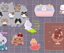 ゆるいイラスト描きます テキストと組み合わせも可能です。プレゼントなどにも◎ イメージ4