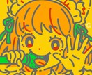 商用可！グッズや配信に映えるイラストを制作します あなたのキャラをグッズ映えするお洒落レトロイラストにします イメージ6