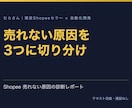 Shopeeが売れない原因をデータで診断します 数字と送料設定を読み、直す順番を1枚のレポートに イメージ1