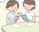看護学生の関連図作成します 教育担当5年の経験者が関連図作成をします。 イメージ4