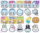 配信用のスタンプ・バッジを制作します 1点目2,000円～表情差分の場合2点目以降1,500円～✨ イメージ9