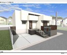120～250m2未満外構平図面とパース作成します お客様に分かりやすい提案資料を作成致します。 イメージ1