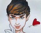似顔絵作成致します そっくりで温かい優しい似顔絵です還暦結婚お子様の似顔絵など イメージ3