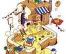 ひとくち版　ポップで愉快なイラスト描きます ☆にぎやかポップな「観る」おもちゃ箱 イメージ3