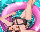 一枚絵制作承ります クライアント様のご要望に沿った世界観/デザイン制作致します イメージ3