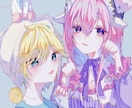 商用込◎あなただけのアイコンイラスト描きます オリジナルキャラクターペア画等様々なイラストを制作致します イメージ3