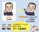 シンプルなキャラクター似顔絵を作成します 名刺・HP・SNSなどで使える、好感度UPのやさしい似顔絵！ イメージ2
