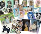 ペットの似顔絵、背景込みで絵本風に手描きします 飾り易いA5サイズ一点物です。プレゼントや虹組さんの思い出に イメージ7