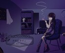 可愛い系！配信・SNS用の一枚絵描きます 表情差分3種付きで活動応援します イメージ7