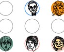 商用利用可！手書き感独特の首から上の似顔絵描きます SNSアイコン・スタッフ紹介などにこんな似顔絵いかがですか？ イメージ6