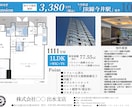 不動産の間取り図とマイソクの作成を行います 既存のマイソクをリニューアルしませんか。 イメージ1