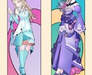 アール・ヌーヴォー調イラストを描きます クラシカルで個性的！アイコン・サムネ・記念イラストに◎ イメージ7