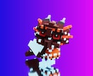 ０からボクセルアートの作り方を教えます 絵が描けなくてもできる！ブロックを積む・消す・動かすのみ！ イメージ1