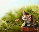 猫好きのプロの画家があなたの愛猫を油絵で描きます 世界一可愛い愛猫チャンをアート世界の主役として描きます イメージ4