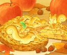 動物と食べ物を組み合わせたイラスト描きます お店のPOPやチラシ、プレゼントにも！ イメージ5