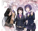 一枚イラスト描きます キラキラとした絵、老若男女描きます！ イメージ4