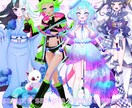 IRIAM•17LIVE•TRPGイラスト描きます 思わず目をひく！キャッチーでキュートな立ち絵を制作します！ イメージ3