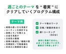 やらないことを決めるプログラムで3ヶ月間伴走します やらないことを決め、土台を整えて、やりたいことに集中する イメージ2