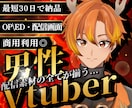 男性VTuber様向けの高品質セット承ります 配信画面/背景/ネームロゴ/離席中/待機中/OP/EDセット イメージ1