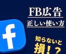 FB広告の正しい使い方教えます 知らないと確実にお金を無駄にしてしまいます イメージ1