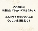 頑張れない今でも受け取れる答えをお渡しします お金の不安で止まった思考を整理して、次の一手が見えてきます イメージ3