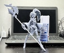 オリジナルキャラクターをフィギュア化します イラストから原型データを作成、3Dプリンター出力も可能です イメージ7