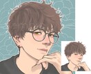 タレ目君2枚セット販売いたします SNSアイコン、サムネなどにすぐ使えるイラスト完成品です イメージ1