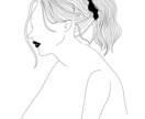線画でイラストを作成します シンプルでおしゃれな雰囲気のイラストを作成します。 イメージ1
