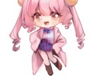 等身＋SDセットの女の子の立ち絵販売してます ツインテール、巻き髪、女子高生、ピンク髪 イメージ3