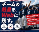 野球専門のWeb制作承ります 野球歴18年のWebデザイナーがオリジナルデザインを制作 イメージ1
