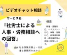社労士が企業の人事・労務相談に乗ります 【ビデオチャット労務相談】※特典（リスクチェックシート）付き イメージ1