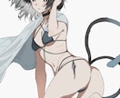 ダークな雰囲気のアニメ塗りイラストを作成します エッジの効いたアニメ塗りであなたの『世界観』を魅せる一枚を。 イメージ4