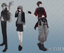 透明感のあるかわいい立ち絵を制作します 表情差分4種無料！デビュー記念に3名様までの特別価格です！ イメージ4