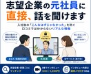 各コンサル元社員へのインタビューを設定します 【先着5枠限定価格】各コンサル元社員へのインタビュー イメージ2