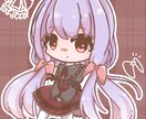 ぷにっとしたちびキャラ描きます 上半身だけのイラストも可能です！！二次利用・商用利用OK!! イメージ4