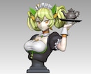 オリジナルキャラクターをフィギュア化します イラストから原型データを作成、3Dプリンター出力も可能です イメージ8