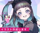 目を引くキラキラしたイラスト作成いたします 目を引く色使いと繊細なキャラクターや小物の描写が得意です イメージ1