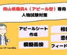 岡山県アピール型/アピールシートを一緒に考えます 岡山県アピール型/アピールシート/ビデオチャット60分＆添削 イメージ1
