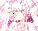 キラッキラのイラストを描きます 通常よりも可愛く加工した個性的なイラストです。 イメージ4