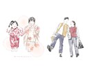 ほんのり優しいカラーで思い出を彩るイラスト描きます 【今だけ価格】記念日・家族写真・カップル・アイコン等 イメージ6