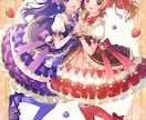 スピード納品・最短即日！可愛いイラスト描きます フリルが沢山の衣装やパステルカラーのゆめかわイラストも！ イメージ5