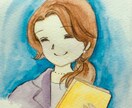 心温まる♡あなたの生活を彩る可愛いイラスト描きます 柔らかな色合いの水彩画です。あなたのイメージをイラストに！！ イメージ5