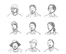 落書き風の似顔絵・アイコンをお届けします シンプルでオシャレ！幅広く使えるイラスト！ イメージ4