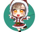 12/25迄限定可愛いクリスマスアイコン描きます ぱっと目を引くサンタクロースオリジナルアイコン作りませんか？ イメージ4